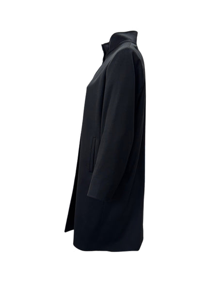 Marina Rinaldi Women's Black Tiziana Button Closure Coat NWT