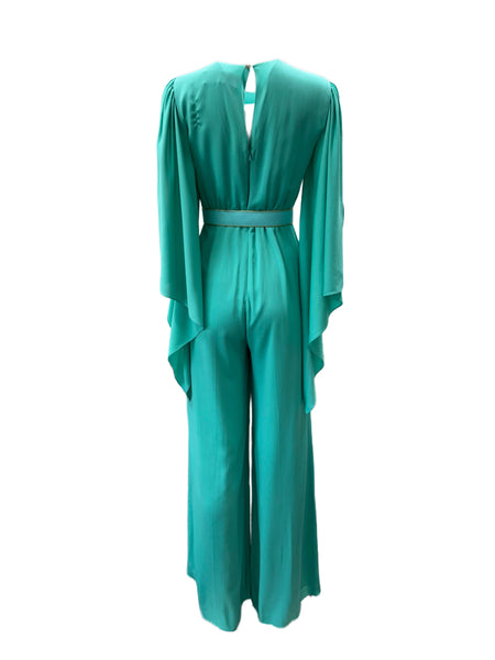 Max Mara Women's Turcuoise Tobruk Jumpsuit Size 4 NWT