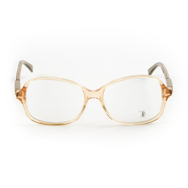 Tod's Oversized Eyeglass Frames TO5017 55mm Transparent Peach/Violet