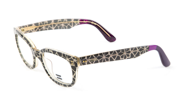 Tom's Lyndi Rectangular Eyeglass Frames 49mm $149.95 NEW