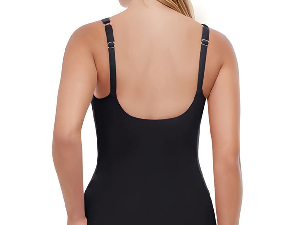 GOTTEX Women's Black Profile Tankini Swim Padded Top #E837-1B13 10 NWT