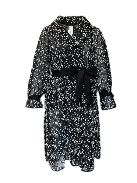 Marina Rinaldi Women's Black Topazio Open Front Jacket NWT