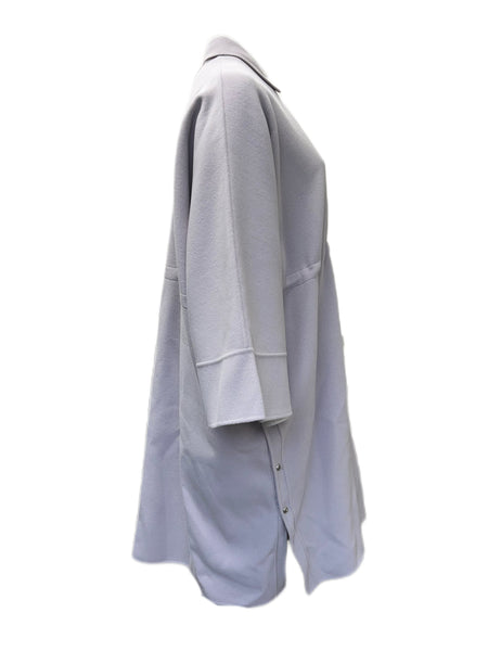 Marina Rinaldi Women's Grey Topazio Wool Coat NWT