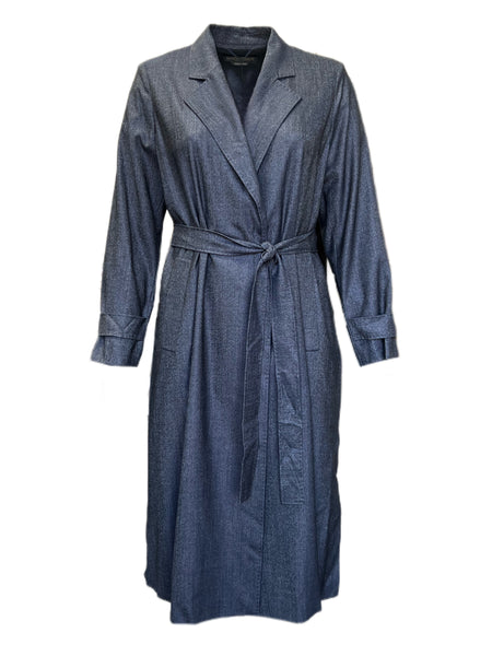 Marina Rinaldi Women's Navy Torino Wrap Jacket NWT