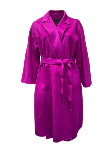 Marina Rinaldi Women's Purple Toscana Wool Coat NWT