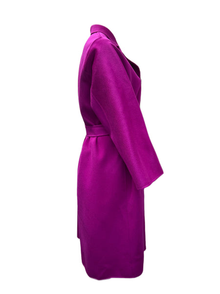 Marina Rinaldi Women's Purple Toscana Wool Coat NWT