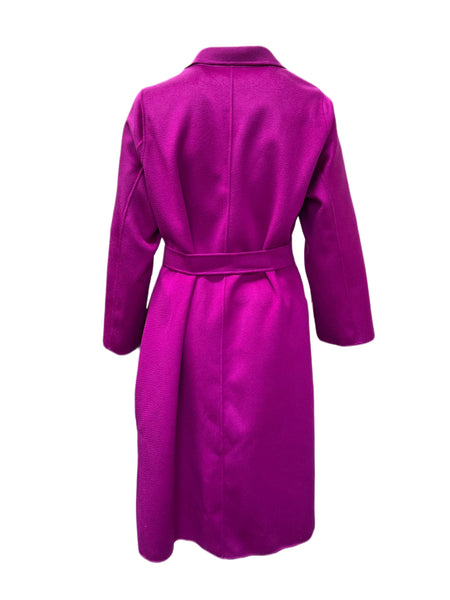 Marina Rinaldi Women's Purple Toscana Wool Coat NWT