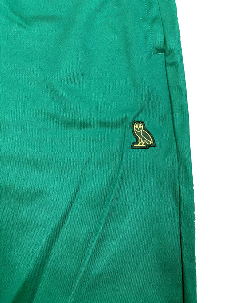 OCTOBERS VERY OWN OVO Men's Green Classic Track Pants w/ Zip Leg NWT