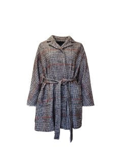 Marina Rinaldi Women's Brown Treno Wrap Coat NWT