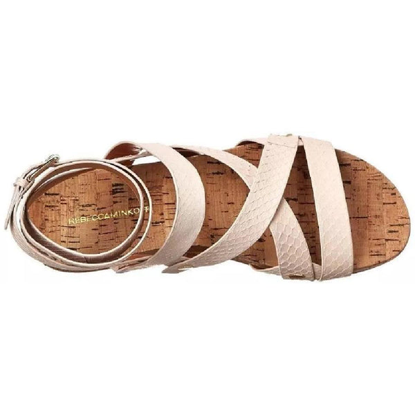 REBECCA MINKOFF Women's Tristen Leather Open Toe Sandals $225 NIB