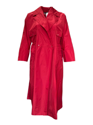Marina Rinaldi Women's Red Troupe Rain Coat NWT