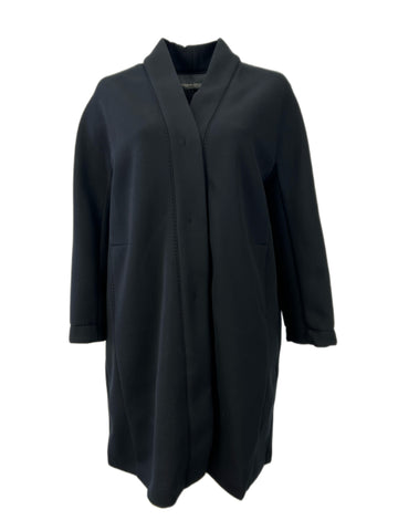 Marina Rinaldi Women's Black Tropico Jersey Coat NWT