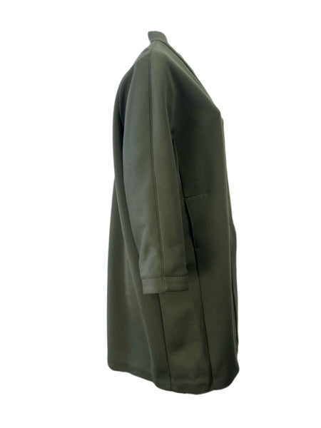 Marina Rinaldi Women's Dark Green Tropico Jersey Coat NWT