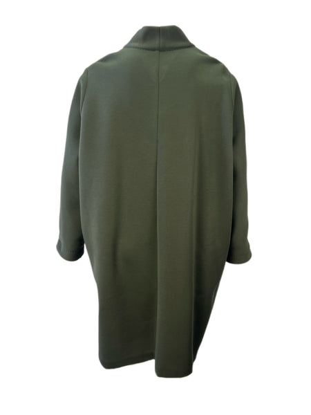 Marina Rinaldi Women's Dark Green Tropico Jersey Coat NWT