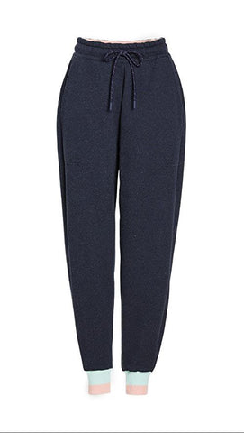 LNDR Women's Navy Marl Stretchy Trouble Trackpant #JT922 NWT