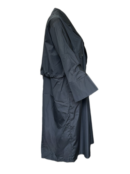 Marina Rinaldi Women's Black Troupe Water Proof Rain Coat NWT