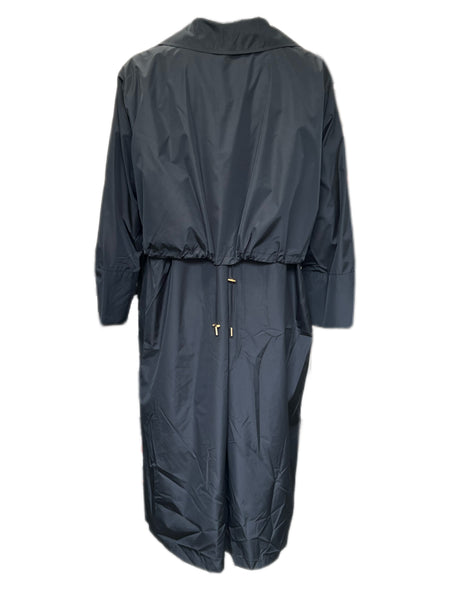 Marina Rinaldi Women's Black Troupe Water Proof Rain Coat NWT