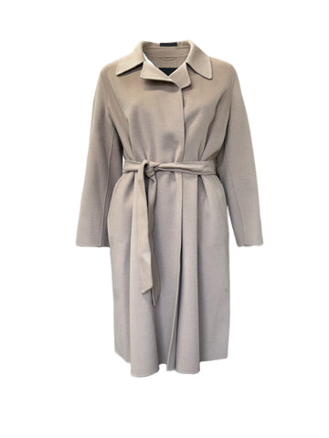 Marina Rinaldi Women's Beige Trousse Belted Coat NWT