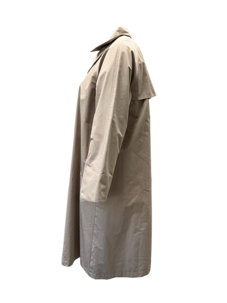 Marina Rinaldi Women's Beige Tulipano Button Closure Raincoat NWT