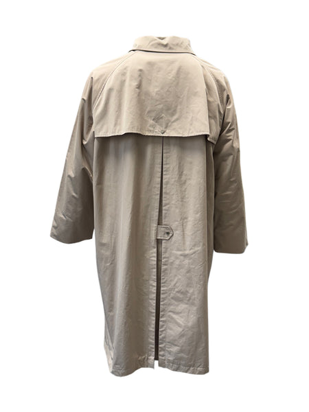 Marina Rinaldi Women's Beige Tulipano Button Closure Raincoat NWT