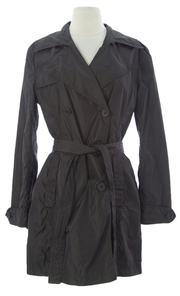 ADD Women's Bitter Chocolate Belted Tunic Polyamide Jacket UAW006 $250 NEW