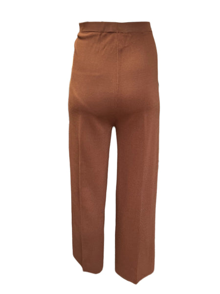 Marina Rinaldi Women's Brown Ubicare Knitted Pants NWT