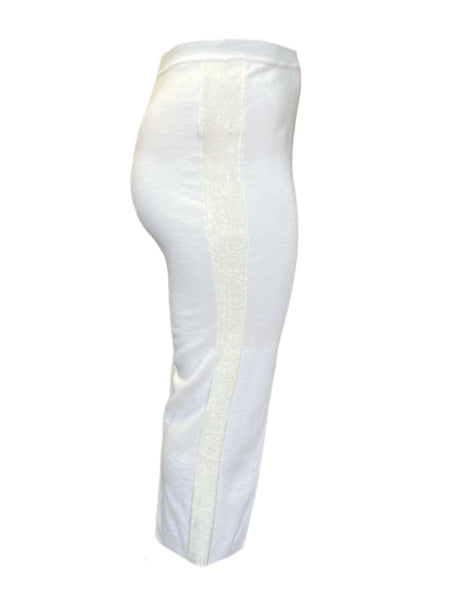 Marina Rinaldi Women's White Udienza Virgin Wool Pants NWT