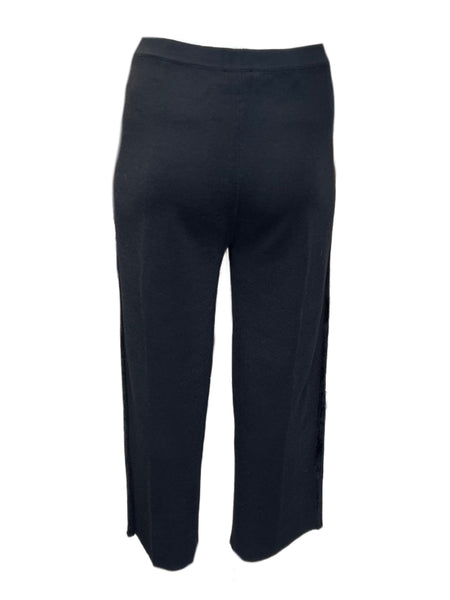 Marina Rinaldi Women's Black Udienza Knitted Pants NWT