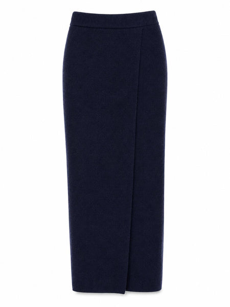 Max Mara Women's Navy Umbria Pullover Staight Skirt NWT