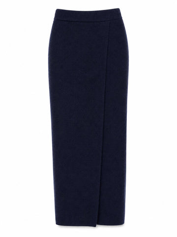 Max Mara Women's Navy Umbria Pullover Staight Skirt NWT