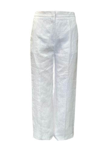 Max Mara Women's White Uva Straight Pants Size 6 NWT
