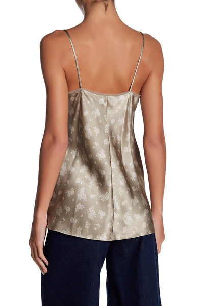 VINCE Women's Stucco V-Neck Floral Print Tank Top V401211808 $245 NWT
