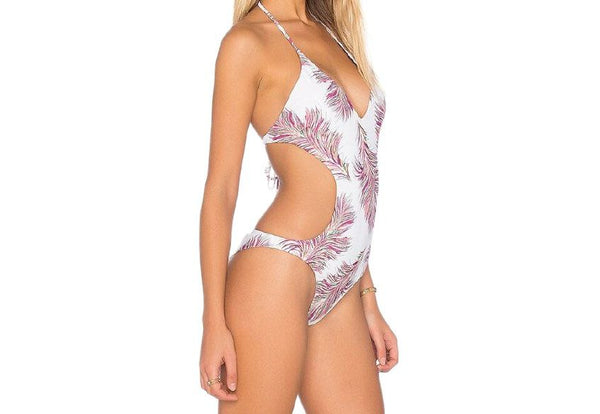 VIX PAULAHERMANNY Women's White Krishna Luca One Piece Swimsuit #204 Medium NWT