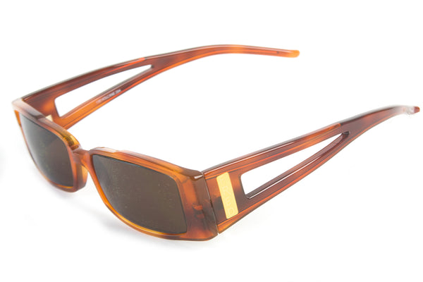 Fred Lunettes Volcane Rectangular Cut-out Sunglasses 54mm $695 NEW