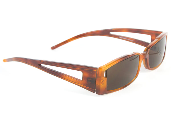 Fred Lunettes Volcane Rectangular Cut-out Sunglasses 54mm $695 NEW
