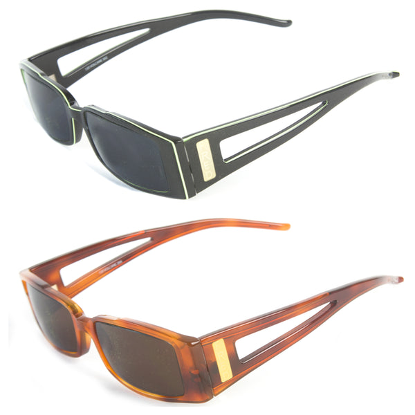 Fred Lunettes Volcane Rectangular Cut-out Sunglasses 54mm $695 NEW