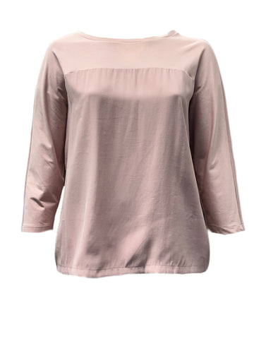 Marina Rinaldi Women's Pink Vacante 3/4 Sleeve T Shirt NWT