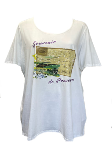 Marina Rinaldi Women's White Vagante Pullover T Shirt Size XXL NWT