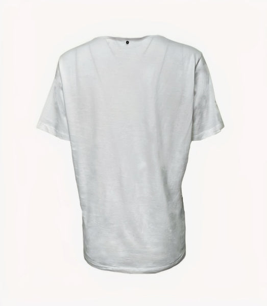 Marina Rinaldi Women's White Vaglie Short Sleeve T-Shirt NWT