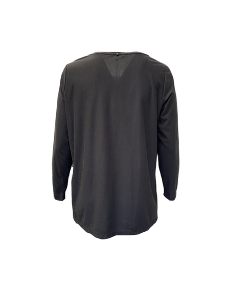 Marina Rinaldi Women's Brown Vagone Pullover Shirt NWT