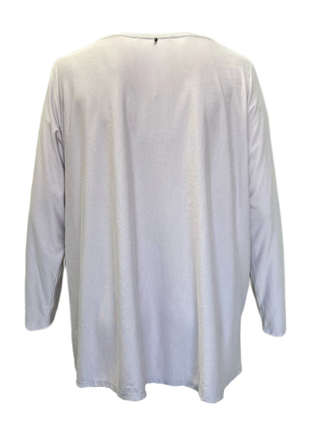 Marina Rinaldi Women's Pink Vajolet Long Sleeve T Shirt NWT