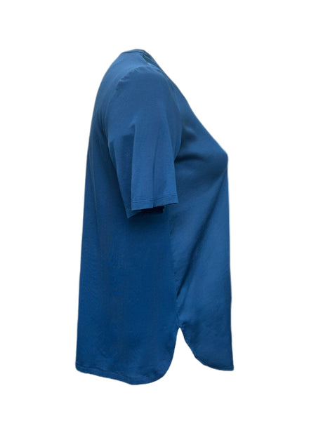 Marina Rinaldi Women's Blue Valentina Jersey T Shirt NWT