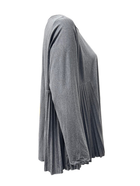 Marina Rinaldi Women's Grey Valenza Jersey Top NWT