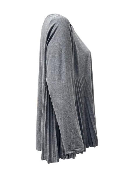 Marina Rinaldi Women's Grey Valenza Jersey Top NWT