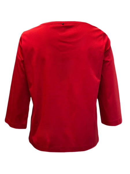 Marina Rinaldi Women's Red Valico Pullover Shirt NWT
