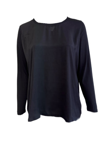 Marina Rinaldi Women's Black Valle Pullover Sweatshirt NWT