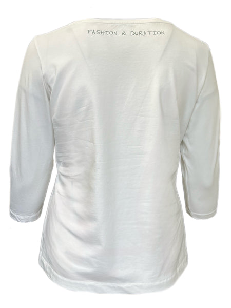 Marina Rinaldi Women's White Valoroso Pullover Shirt NWT