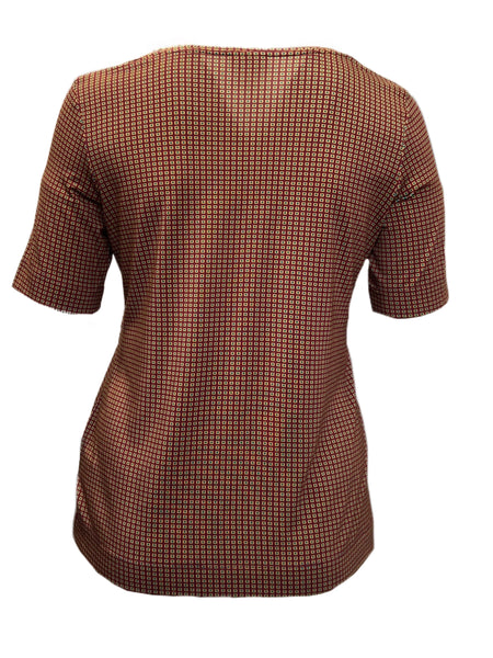 Marina Rinaldi Women's Brown Valzer Pullover T-Shirt NWT