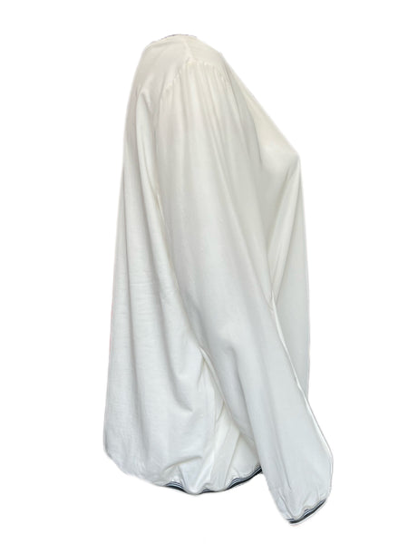 Marina Rinaldi Women's White Vampa Long Sleeve Top Size XL NWT