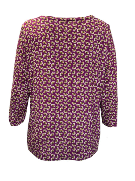 Marina Rinaldi Women's Wine Varieta Pullover T-Shirt NWT